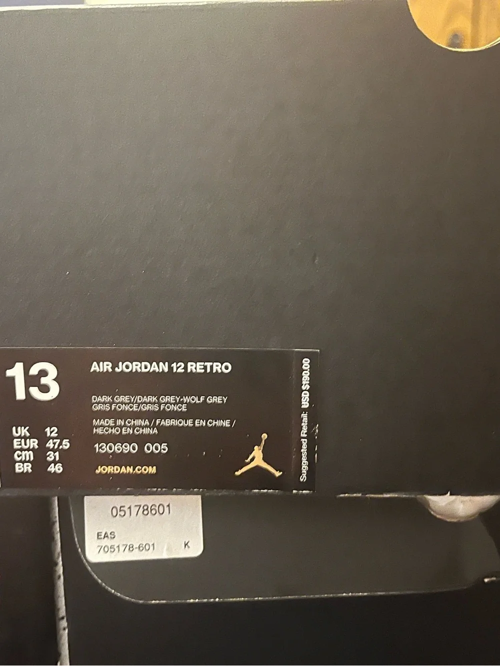 Air Jordan Retro 12 “Dark Grey”